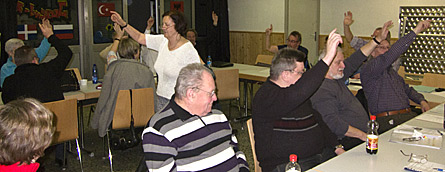  Mitgliedsversammlung 2011 (Bild: Wahl per Akklamation)